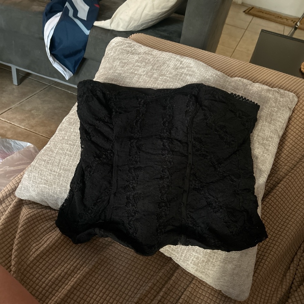 Black Lace Corset Top